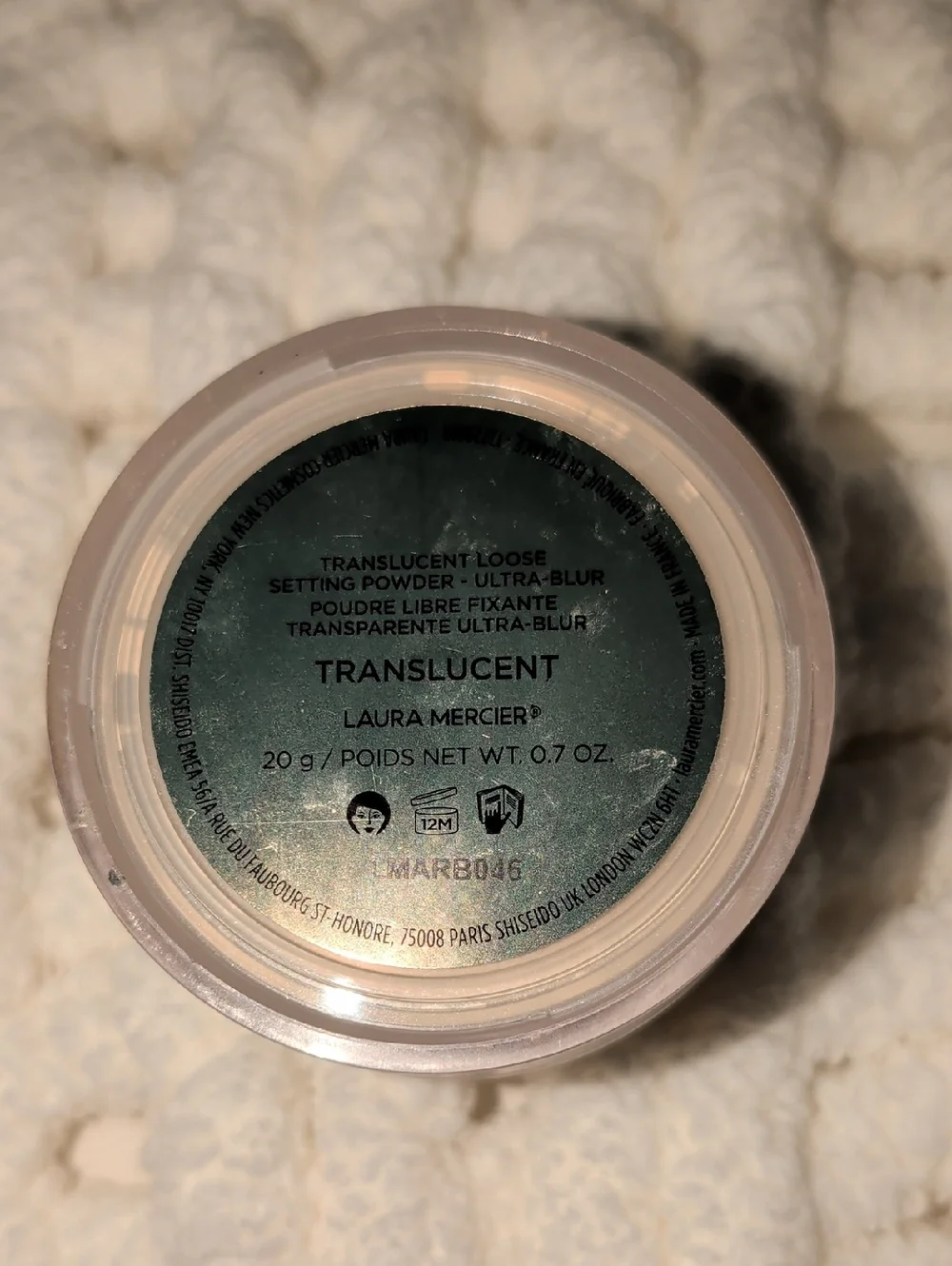 Laura Mercier Ultra Blur Talc Free Long wearing Translucent Loose Setting Powder